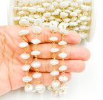 Load image into Gallery viewer, PRL23. Organic Freshwater Pearl Wire Wrap Chain