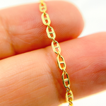 Load image into Gallery viewer, 14K Solid Gold Flat Marina Chain