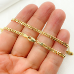 Load image into Gallery viewer, 14k Solid Yellow Gold Flat Curb Chain