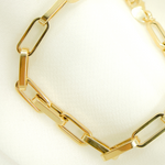 Load image into Gallery viewer, 14K Solid Gold Flat Box Link Bracelet