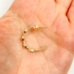 Load image into Gallery viewer, 14K Solid Gold and Diamonds Hoop Earrings
