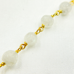 Load image into Gallery viewer, Moonstone Gold Plated Wire Chain.