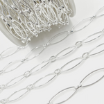 Load image into Gallery viewer, Black Rhodium Matt Sterling Silver Paperclip Chain