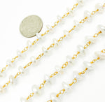Load image into Gallery viewer, PRL23. Organic Freshwater Pearl Wire Wrap Chain