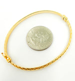 Load image into Gallery viewer, 14K Solid Gold Bangle Bracelet.