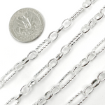 Load image into Gallery viewer, 925 Sterling Silver Paperclip Chain
