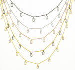 Load image into Gallery viewer, Cubic Zirconia Rectangle Shape Dangle Chain