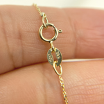 Load image into Gallery viewer, 14K Solid Gold Diamond Cut Marina Chain