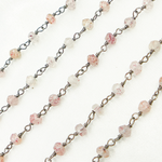 Load image into Gallery viewer, Strawberry Quartz Oxidized Wire Chain