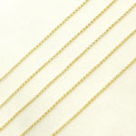 Load image into Gallery viewer, 14K Solid Yellow Gold Rolo Link Chain