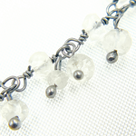 Load image into Gallery viewer, Crystal Cluster Dangle Oxidized Wire Chain.