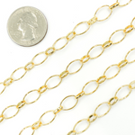 Load image into Gallery viewer, Gold Plated 925 Sterling Silver Oval Link Chain.