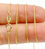 Load image into Gallery viewer, 14K Solid Gold Wheat Chain