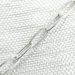 Load image into Gallery viewer, Sterling Silver Flat Paperclip Link Chain