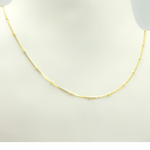 Load image into Gallery viewer, 14K Solid Gold Satellite Chain