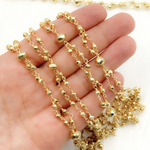 Load image into Gallery viewer, Golden Pyrite Gold Plated Double Wire Chain.