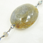 Load image into Gallery viewer, Labradorite Oxidized Wire Chain.