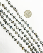 Load image into Gallery viewer, Coated Moonstone Wire Wrap Chain.