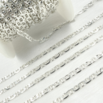 Load image into Gallery viewer, Sterling Silver Flat Marina Link Chain
