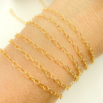 Load image into Gallery viewer, 14K Gold Filled Textured Oval Link Chain.