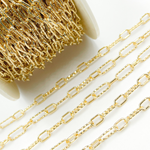 Load image into Gallery viewer, Gold Plated 925 Sterling Silver Long Diamond Cut & Short Smooth Link.