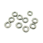 Load image into Gallery viewer, Sterling Silver Black Rhodium 8mm Hammered Open Jump Ring