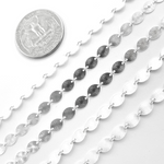 Load image into Gallery viewer, Sterling Silver Textured Oval Link Chain