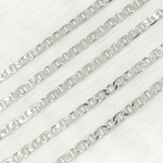 Load image into Gallery viewer, Sterling Silver Flat Marina Link Chain