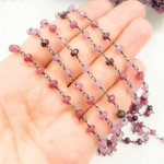 Load image into Gallery viewer, Ruby Oxidized Wire Chain