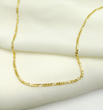 Load image into Gallery viewer, 050GA3BGT2A9L001. 14K Solid Gold Figaro Chain
