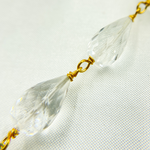 Load image into Gallery viewer, Crystal Tear Drop Gold Plated Wire Chain