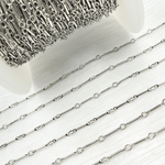 Load image into Gallery viewer, Oxidized Sterling Silver Fancy Bar Chain
