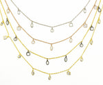 Load image into Gallery viewer, Mix Shape Cubic Zirconia Dangle Chain