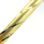 Load image into Gallery viewer, 14K Solid Gold Matte Textured Bangle