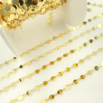 Load image into Gallery viewer, Gold Plated 925 Sterling Silver Flat Disc Chain.