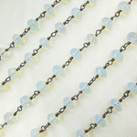 Load image into Gallery viewer, Opalite Oxidized Wire Chain.