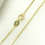 Load image into Gallery viewer, 14K Solid Yellow Gold Snake Box Necklace