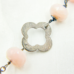 Load image into Gallery viewer, Pink Opal with Marquis Shape Oxidized Wire Chain