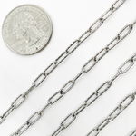 Load image into Gallery viewer, Oxidized Sterling Silver Diamond Cut Paperclip Chain