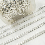 Load image into Gallery viewer, 925 Sterling Silver Flat Curb Link Chain