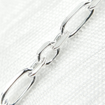 Load image into Gallery viewer, Y40SS. Sterling Silver Diamond Cut Paperclip Link Chain