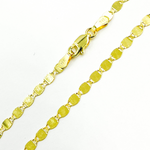 Load image into Gallery viewer, 14K Solid Gold Diamond Cut Marina Chain