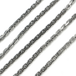 Load image into Gallery viewer, Oxidized Sterling Silver Thick Box Chain