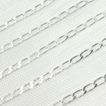 Load image into Gallery viewer, 925 Sterling Silver Paperclip Flat Link Chain