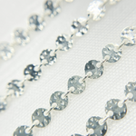 Load image into Gallery viewer, 957FDSS. 925 Sterling Silver Textured Disc Chain