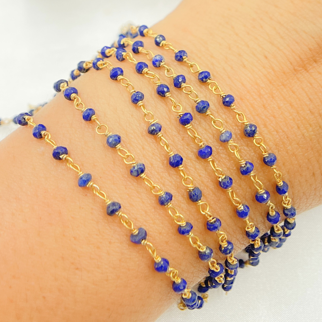Lapis Lazuli Wire Chain