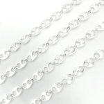 Load image into Gallery viewer, 925 Sterling Silver Flat Textured Marina Chain