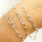 Load image into Gallery viewer, 925 Sterling Silver Paperclip Link Chain. Smooth Short Link.