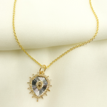 Load image into Gallery viewer, Black Rhodium Sterling Silver with Diamonds Shield Shape Charm