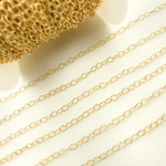 Load image into Gallery viewer, 14K Gold Filled Textured Oval Link Chain.